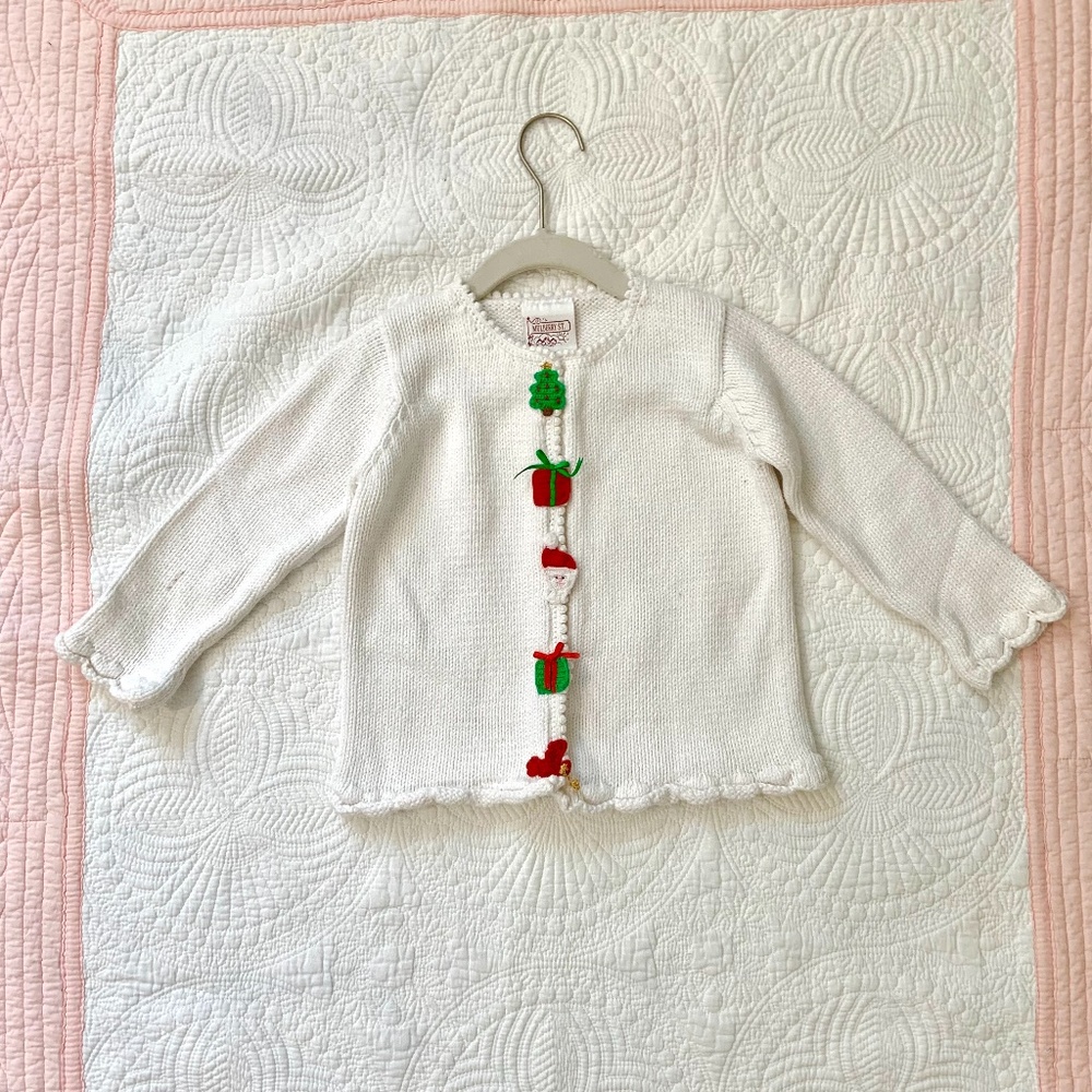 Vintage Girls Christmas Sweater